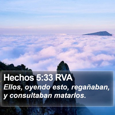 Hechos 5:33 RVA Bible Verse Image