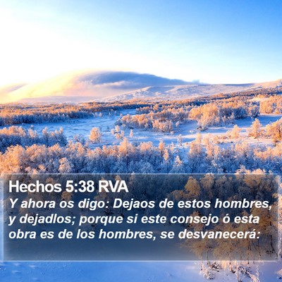 Hechos 5:38 RVA Bible Verse Image