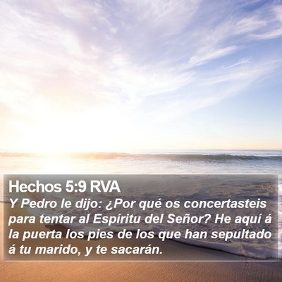 Hechos 5:9 RVA Bible Verse Image