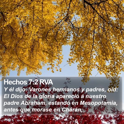 Hechos 7:2 RVA Bible Verse Image