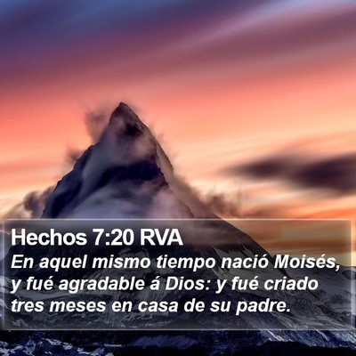 Hechos 7:20 RVA Bible Verse Image