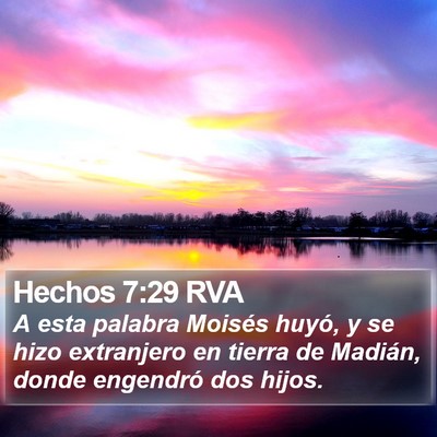 Hechos 7:29 RVA Bible Verse Image