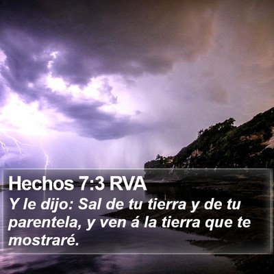 Hechos 7:3 RVA Bible Verse Image