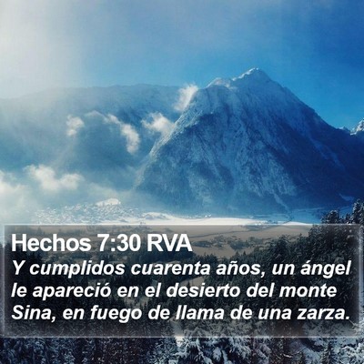 Hechos 7:30 RVA Bible Verse Image