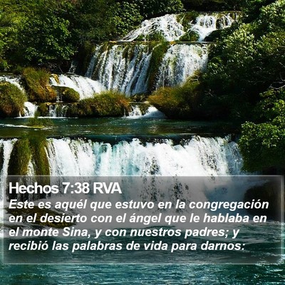 Hechos 7:38 RVA Bible Verse Image