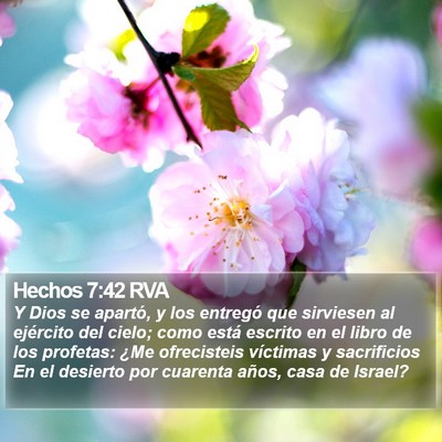 Hechos 7:42 RVA Bible Verse Image