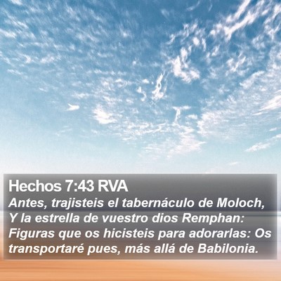 Hechos 7:43 RVA Bible Verse Image