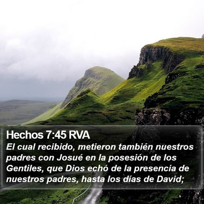 Hechos 7:45 RVA Bible Verse Image