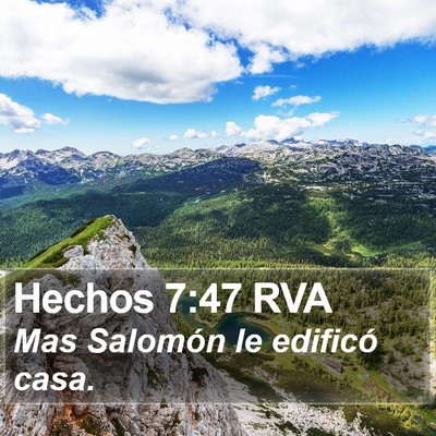 Hechos 7:47 RVA Bible Verse Image