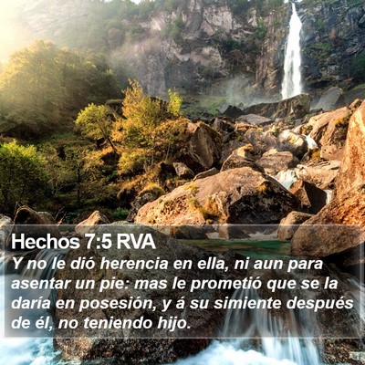 Hechos 7:5 RVA Bible Verse Image