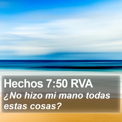Hechos 7:50 RVA Bible Verse Image