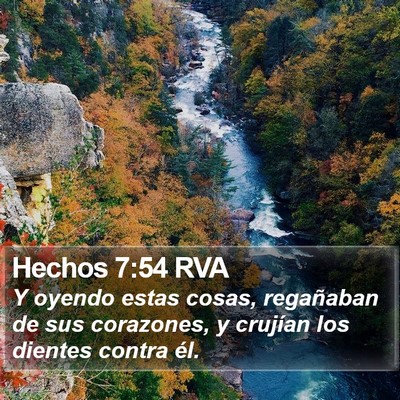 Hechos 7:54 RVA Bible Verse Image