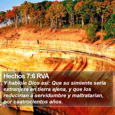 Hechos 7:6 RVA Bible Verse Image