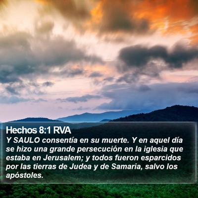Hechos 8:1 RVA Bible Verse Image