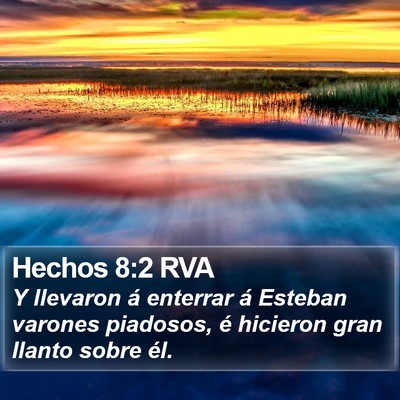 Hechos 8:2 RVA Bible Verse Image