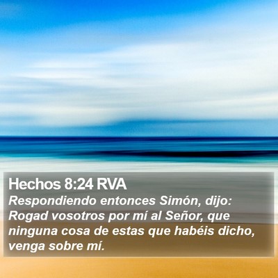 Hechos 8:24 RVA Bible Verse Image