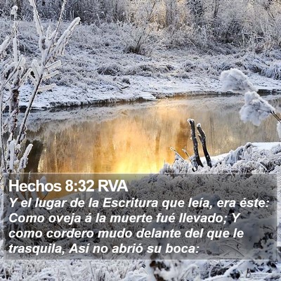 Hechos 8:32 RVA Bible Verse Image