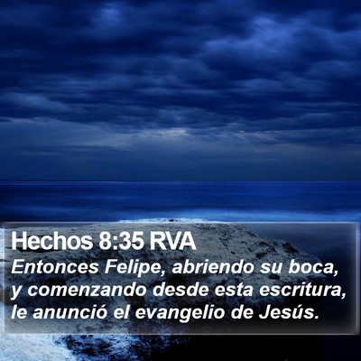 Hechos 8:35 RVA Bible Verse Image