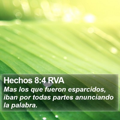 Hechos 8:4 RVA Bible Verse Image