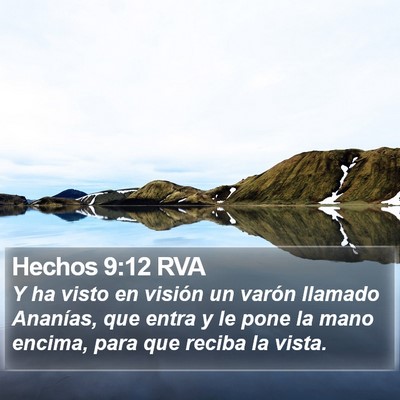 Hechos 9:12 RVA Bible Verse Image