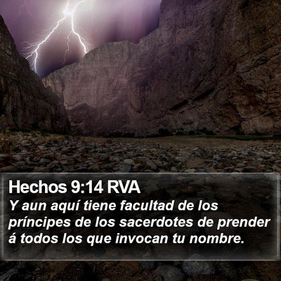 Hechos 9:14 RVA Bible Verse Image