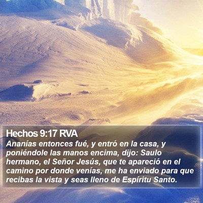 Hechos 9:17 RVA Bible Verse Image