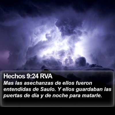 Hechos 9:24 RVA Bible Verse Image