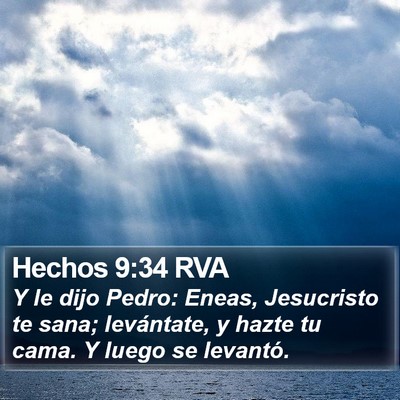 Hechos 9:34 RVA Bible Verse Image