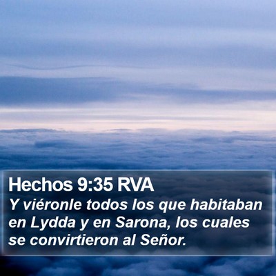 Hechos 9:35 RVA Bible Verse Image