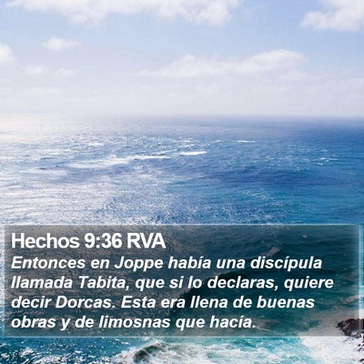 Hechos 9:36 RVA Bible Verse Image