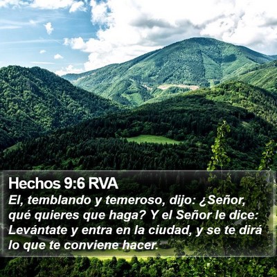 Hechos 9:6 RVA Bible Verse Image