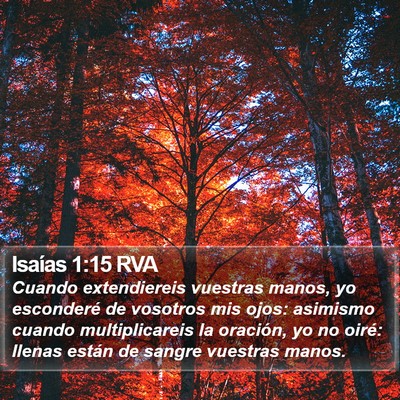 Isaías 1:15 RVA Bible Verse Image