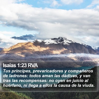 Isaías 1:23 RVA Bible Verse Image