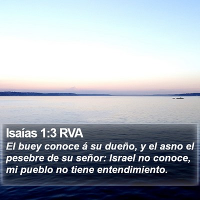 Isaías 1:3 RVA Bible Verse Image