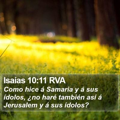Isaías 10:11 RVA Bible Verse Image