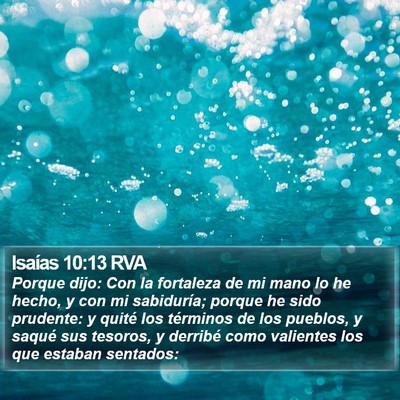 Isaías 10:13 RVA Bible Verse Image