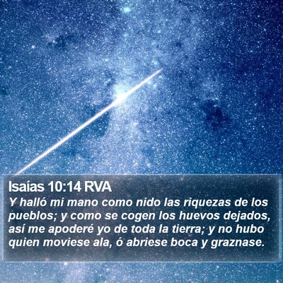 Isaías 10:14 RVA Bible Verse Image