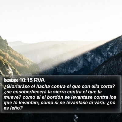 Isaías 10:15 RVA Bible Verse Image