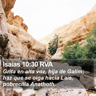 Isaías 10:30 RVA Bible Verse Image