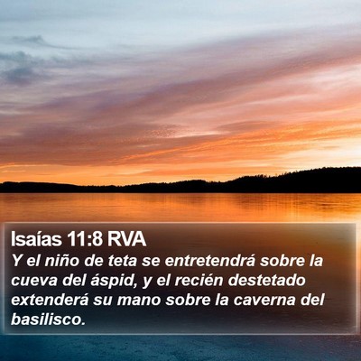 Isaías 11:8 RVA Bible Verse Image