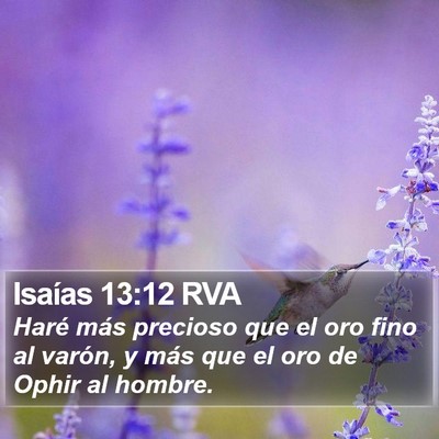 Isaías 13:12 RVA Bible Verse Image
