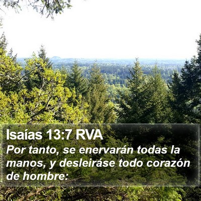 Isaías 13:7 RVA Bible Verse Image