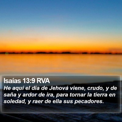 Isaías 13:9 RVA Bible Verse Image