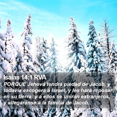 Isaías 14:1 RVA Bible Verse Image