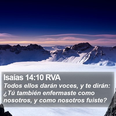 Isaías 14:10 RVA Bible Verse Image