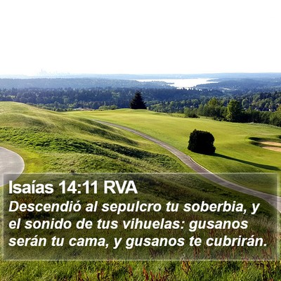 Isaías 14:11 RVA Bible Verse Image