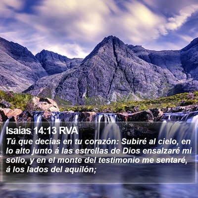 Isaías 14:13 RVA Bible Verse Image