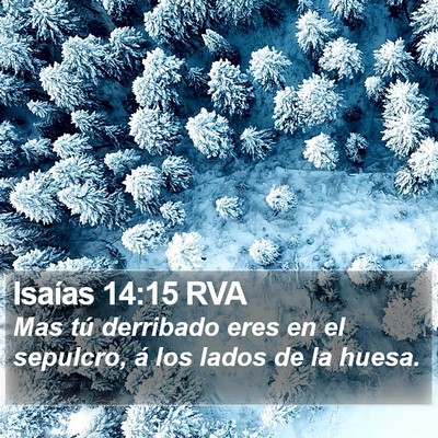 Isaías 14:15 RVA Bible Verse Image