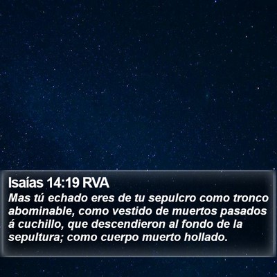 Isaías 14:19 RVA Bible Verse Image