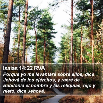 Isaías 14:22 RVA Bible Verse Image